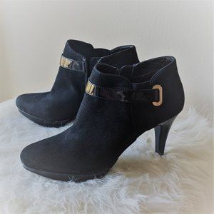 Bandolino Carden Suede Heeled Booties - US10